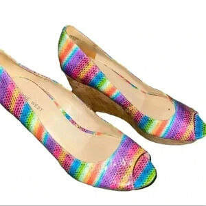 Nine West Rainbow Wedges! Super super cute and comfortable. Their beautiful
